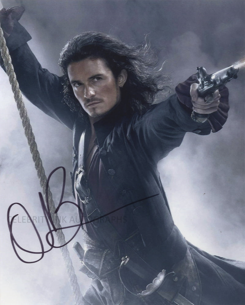 ORLANDO BLOOM as Will Turner - Pirates Of The Caribbean - SWAU Athenticated
