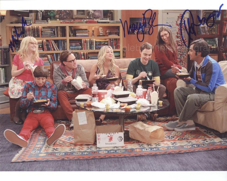 THE BIG BANG THEORY - Triple Signed Cast Photo