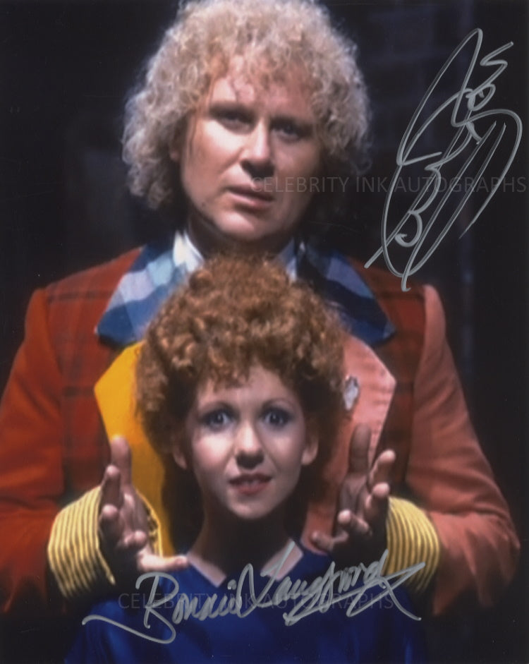 COLIN BAKER and BONNIE LANGFORD as The 6th Doctor and Mel - Doctor Who