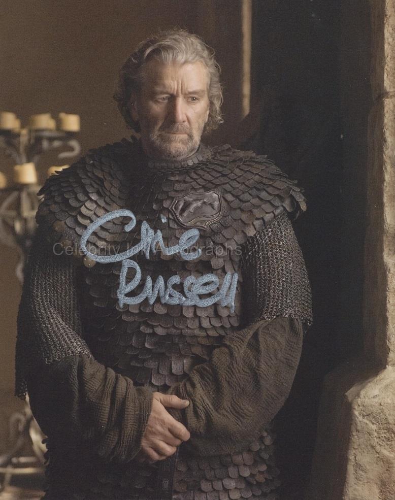 CLIVE RUSSELL as Brynden &quot;Blackfish&quot; Tully  - Game Of Thrones