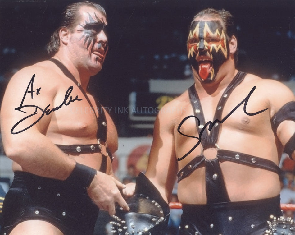 DEMOLITION AX and SMASH - WWF - Double SIgned