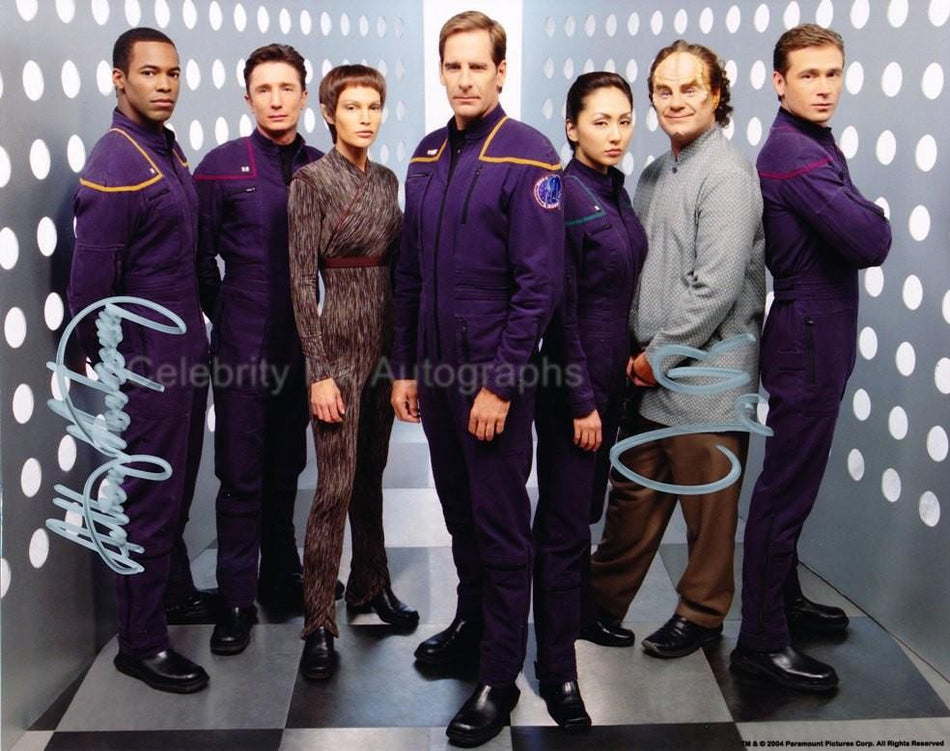 JOHN BILLINGSLEY and ANTHONY MONTGOMERY as Doctor Phlox and Travis Mayweather- Star Trek: Enterprise
