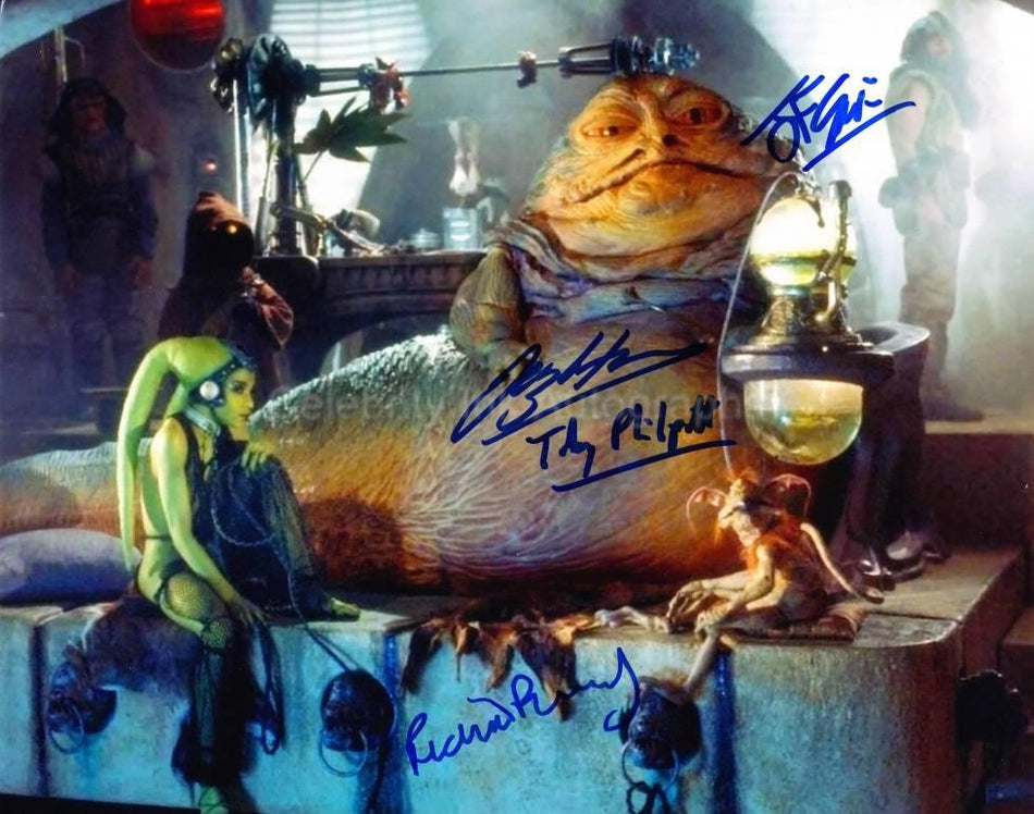 STAR WARS - Jabba's Puppeteers and Modelmakers 4 x Signed Photo