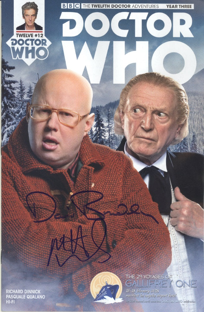 MATT LUCAS and DAVID BRADLEY - Doctor Who Gallifrey One 2018 Exclusive Signed Comic