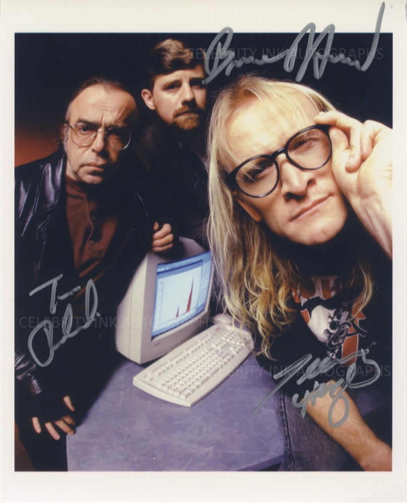 THE LONE GUNMAN - Triple Signed Cast Photo