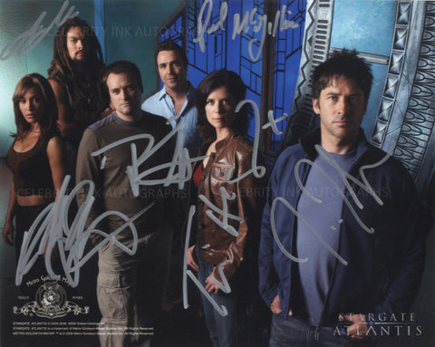 STARGATE: ATLANTIS Multi Signed Photo - 6 Autographs