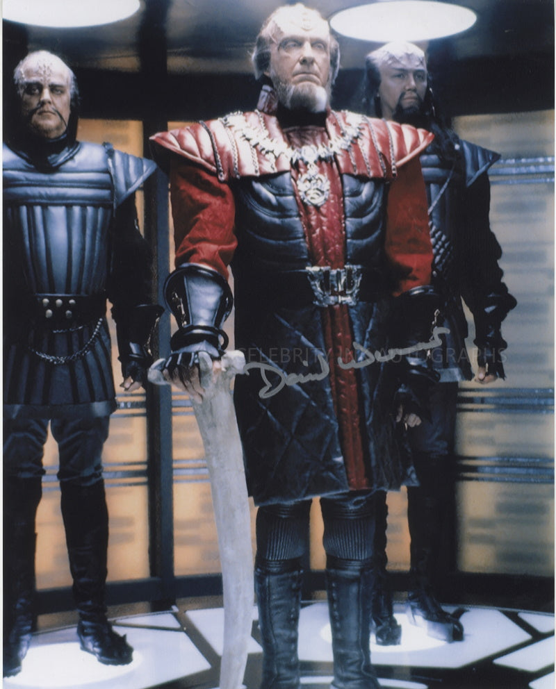 David Vi DAVID WARNER as Chancellor Gorkon - Star Trek VI – Celebrity Ink Autographs