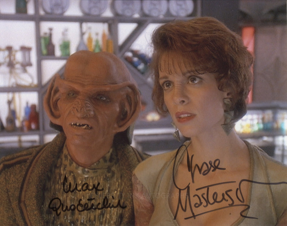 MAX GRODENCHIK and CHASE MASTERSON as Rom and Leeta - Star Trek: DS9