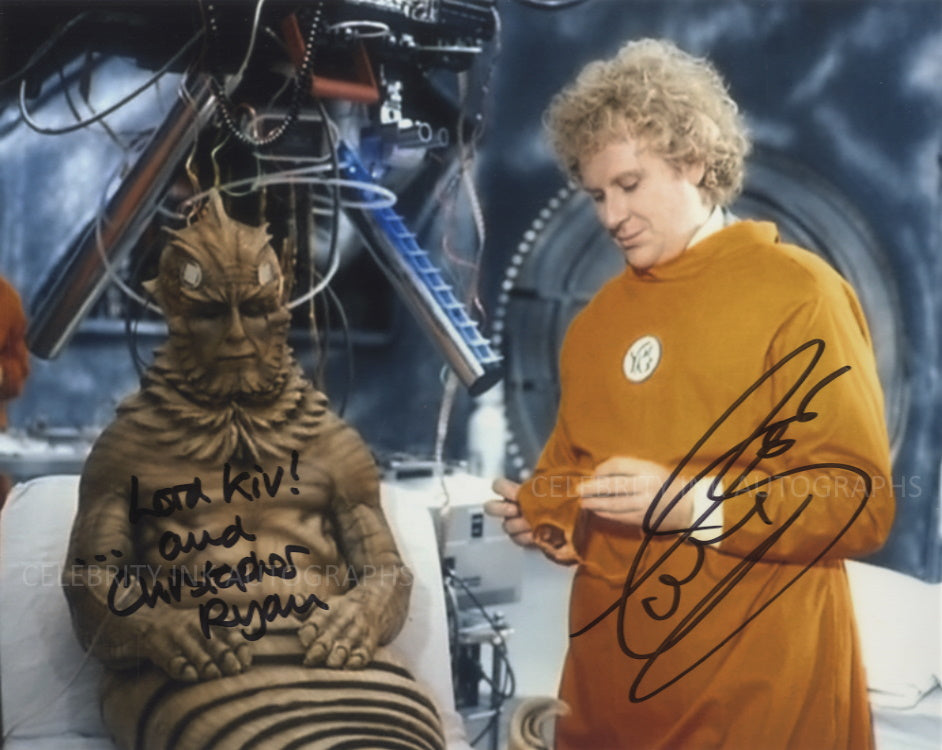 COLIN BAKER and CHRISTOPHER RYAN as The 6th Doctor and Kiv - Doctor Who