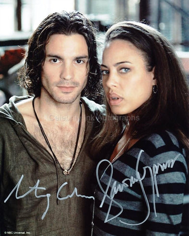 SANTIAGO CABRERA and TAWNY CYPRESS as Isaac Mendez and Simone Deveaux - Heroes