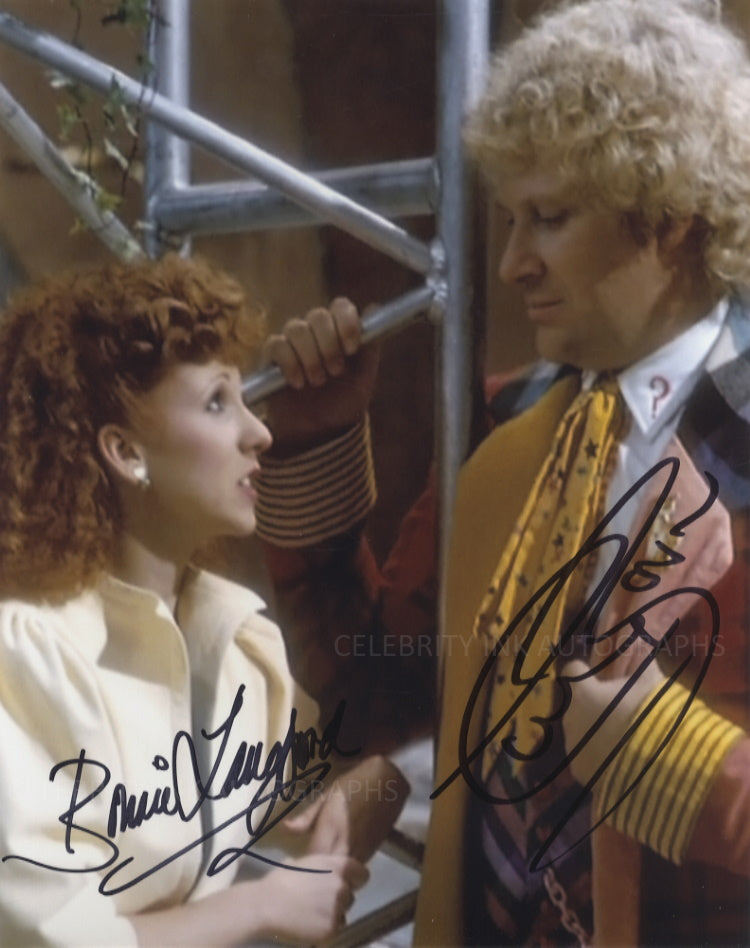 COLIN BAKER and BONNIE LANGFORD as The 6th Doctor and Mel - Doctor Who