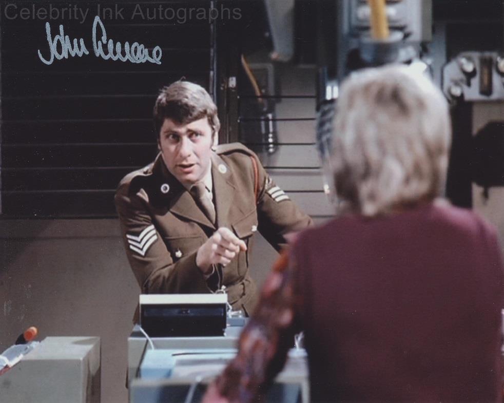 JOHN LEVENE as Sergeant Benton - Doctor Who – Celebrity Ink Autographs
