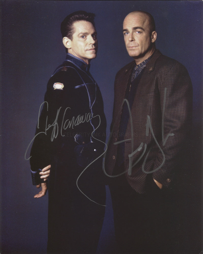JEFF CONAWAY and JERRY DOYLE- Babylon 5 Dual Signed - Rare