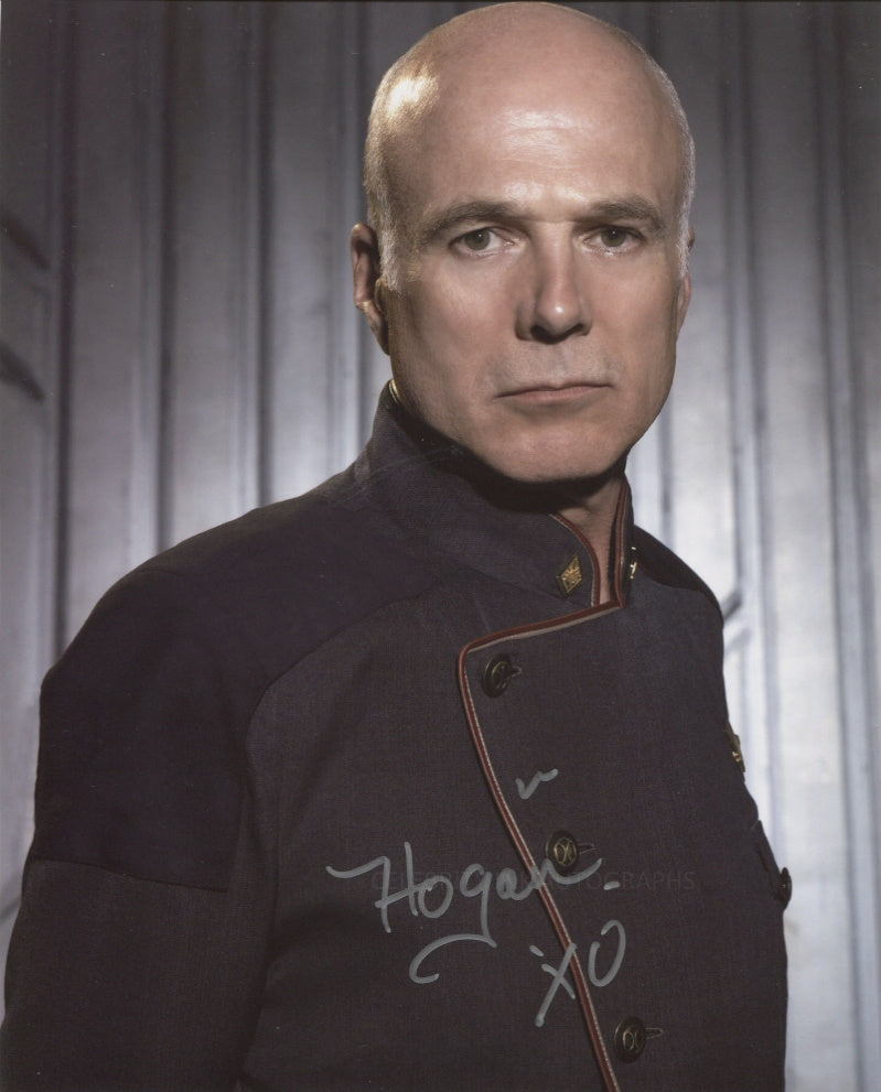 MICHAEL HOGAN as Colonel Saul Tigh - Battlestar Galactica