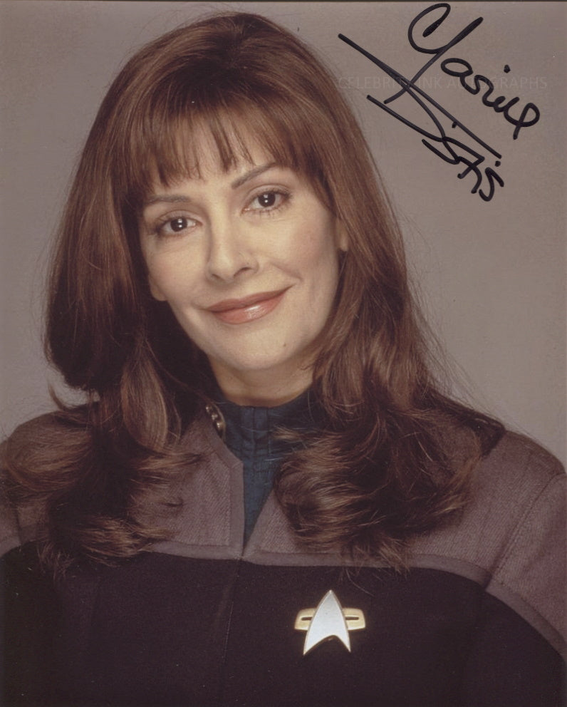 MARINA SIRTIS as Counselor Deanna Troi - Star Trek: TNG – Celebrity Ink ...