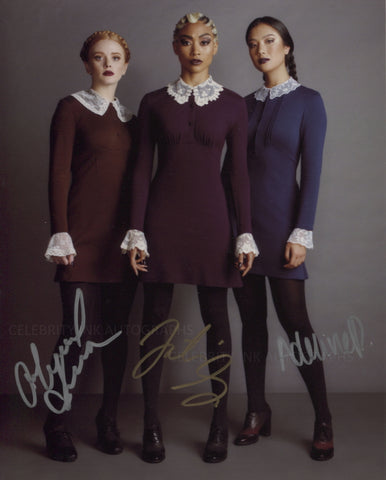 WEIRD SISTERS Triple Signed Photo - The Chilling Adventures Of Sabrina
