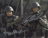CASPER VAN DIEN and DINA MEYER as Johnny and Dizzy - Starship Troopers