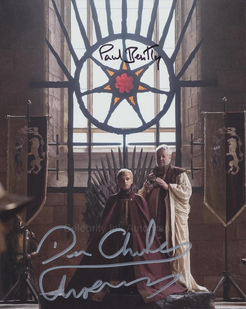 DEAN-CHARLES CHAPMAN and  PAUL BENTLEY as Tommen Baratheon and the High Septon  - Game Of Thrones