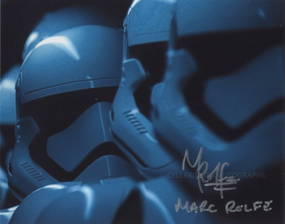 MARC ROLFE as a Stormtrooper - Star Wars: The Force Awakens