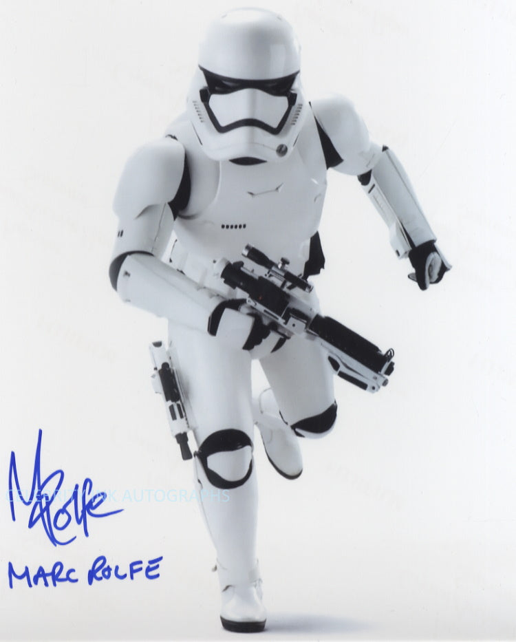 MARC ROLFE as a Stormtrooper - Star Wars: The Force Awakens