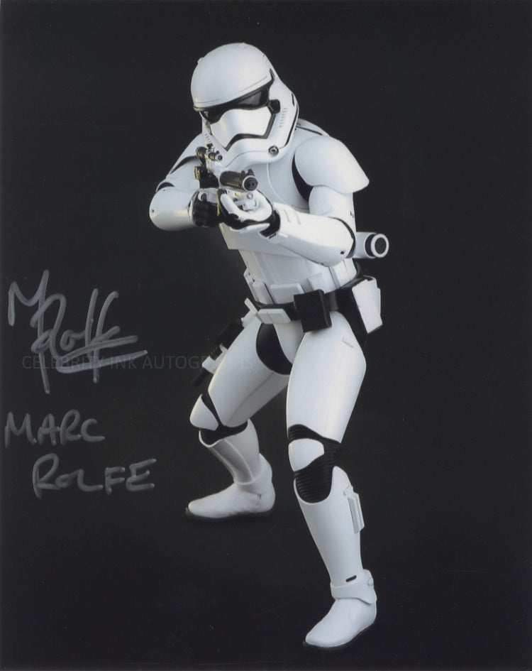 MARC ROLFE as a Stormtrooper - Star Wars: The Force Awakens