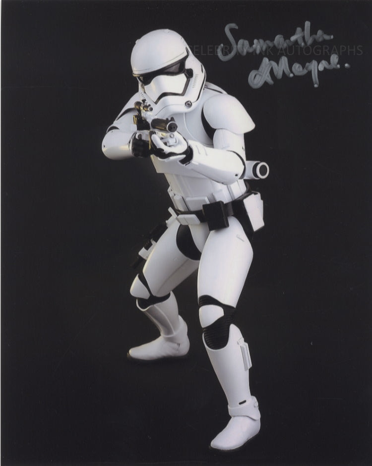 SAMANTHA ALLEYNE as a Stormtrooper - Star Wars: The Force Awakens