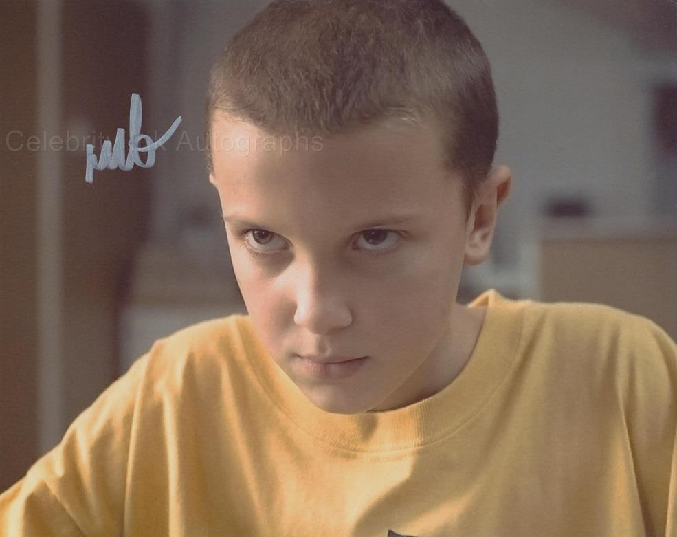 MILLIE BOBBY BROWN as Eleven - Stranger Things – Celebrity Ink Autographs