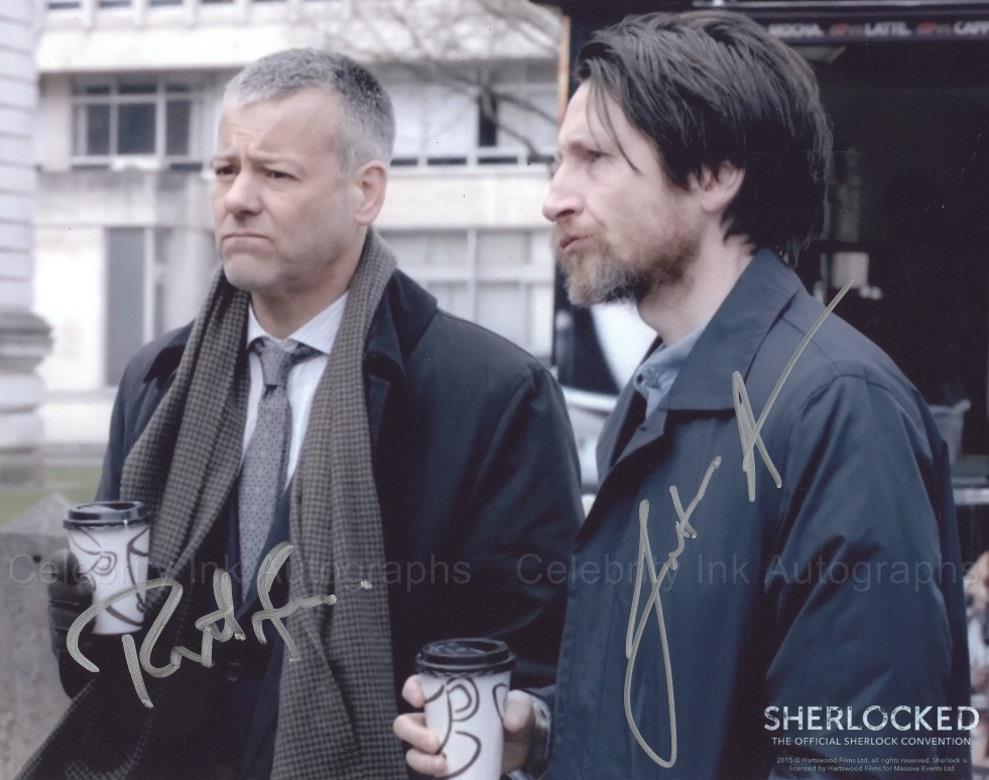 RUPERT GRAVES &amp; JONATHAN ARIS as D.I. Lestrade &amp; Anderson - Sherlock