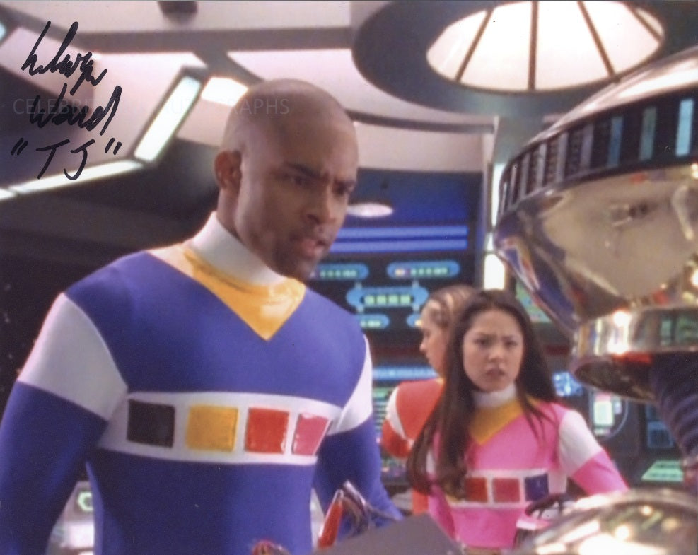 SELWYN WARD as T.J. Johnson / The Blue Space Ranger - Power Rangers 