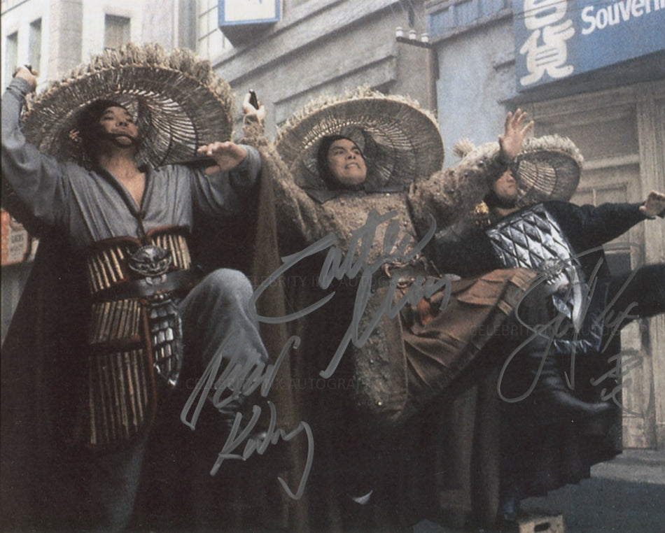 BIG TROUBLE IN LITTLE CHINA Triple Signed Cast Photo