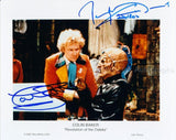COLIN BAKER and TERRY MOLLOY as The 6th Doctor and Davros - Doctor Who