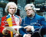 COLIN BAKER and GEOFFREY HUGHES as The 6th Doctor and Mr Popplewick - Doctor Who