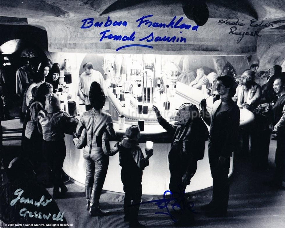 STAR WARS - Mos Eisley Cantina Quad Signed Photo