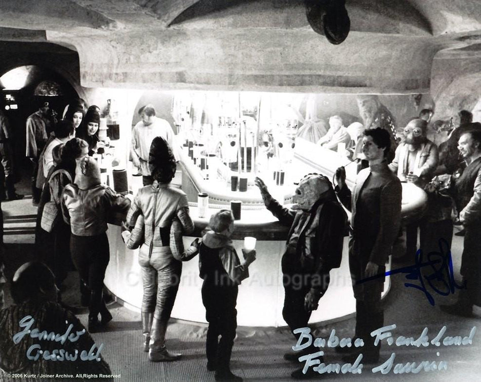 JENNIFER CRESSWELL, BARBARA FRANKLAND and RUSTY GOFFE - Cantina Patrons - Star Wars: A New Hope (Deleted Scene)