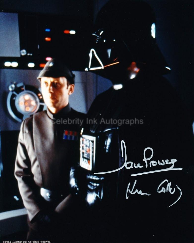 KENNETH COLLEY and DAVE PROWSE as Admiral Piett and Darth Vader - Star Wars: Episode V