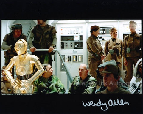 WENDY ALLEN as a Rebel Technician - Star Wars: Episode VI - The Return Of The Jedi