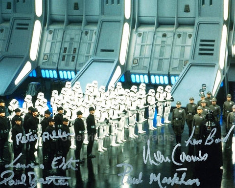 STAR WARS - Imperial Troops Multi Signed Photo - 6 Autographs