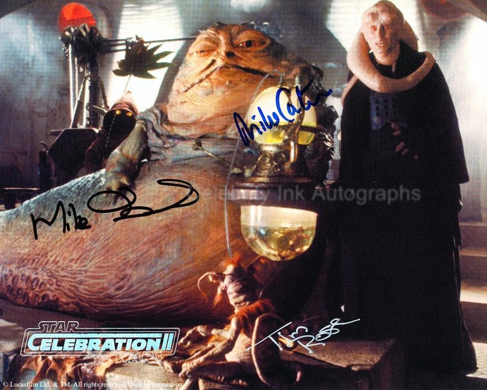 STAR WARS - Jabba's Palace Triple Signed Photo