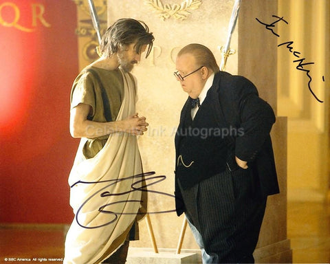 MATT SMITH and IAN McNEICE as The 11th Doctor and Winston Churchill - Doctor Who