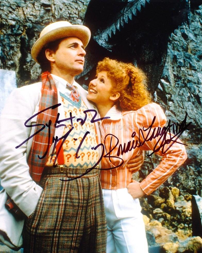 SYLVESTER McCOY and BONNIE LANGFORD as The 7th Doctor and Melanie Bush - Doctor Who