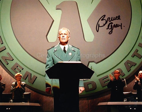 BRUCE GRAY as Sky Marshall Dienes - Starship Troopers