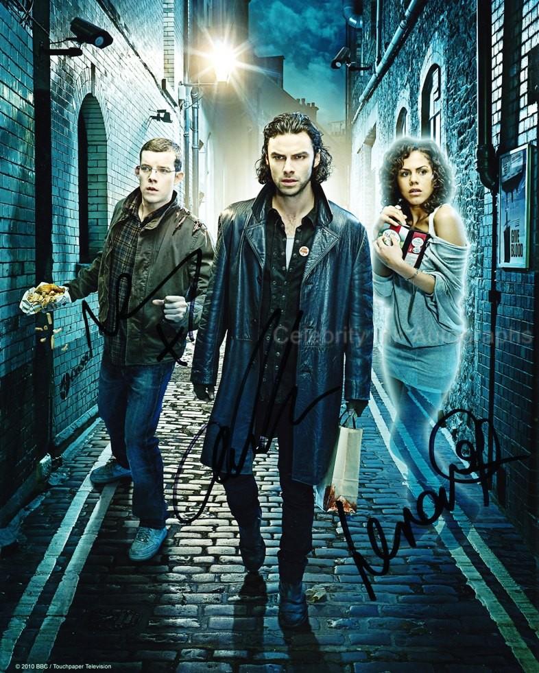 BEING HUMAN Triple Autographed Photo - Tovey, Turner &amp; Crichlow