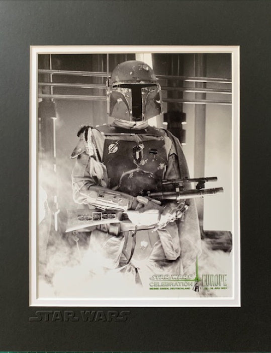 STAR WARS BOBA FETT MOUNTED PHOTO - Official Pix Celebration Europe 2013