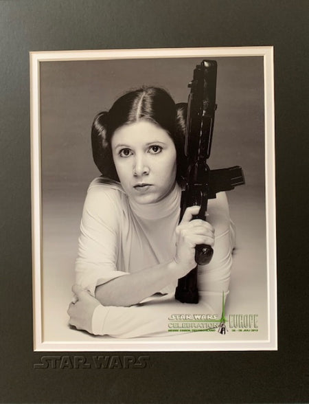 STAR WARS PRINCESS LEIA MOUNTED PHOTO - Official Pix Celebration Europe 2013