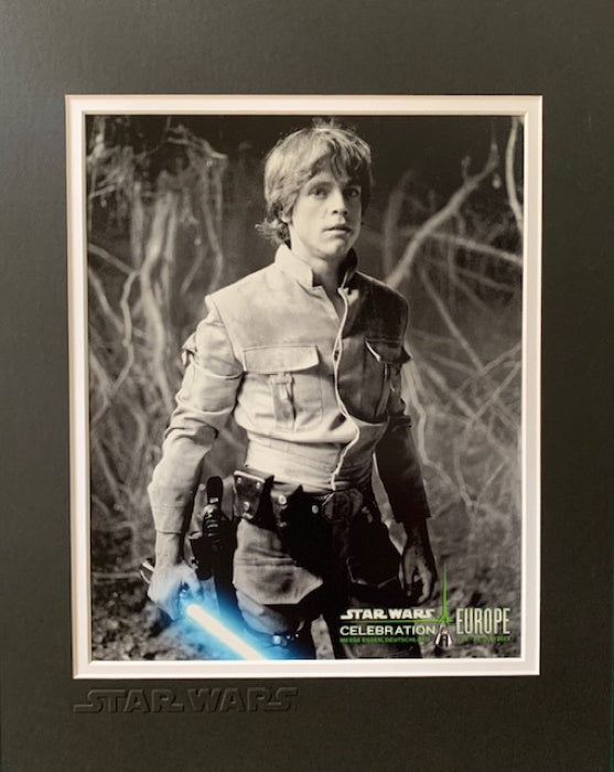 STAR WARS LUKE SKYWALKER MOUNTED PHOTO - Official Pix Celebration Europe 2013