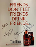 TRUE BLOOD Multi Signed Cast - 4 Autographs - 12"x16"